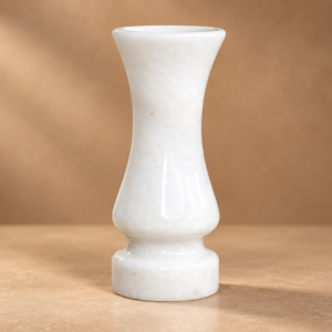 Marble Lining Vase — Green, 4 in D × 7 in H