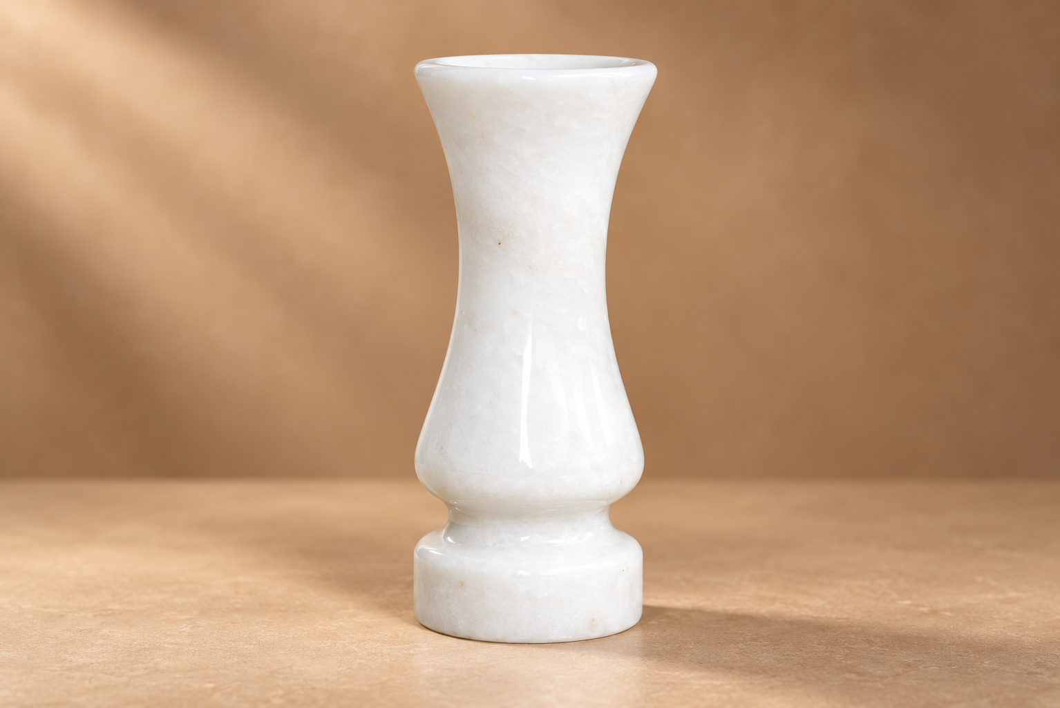 Marble Lining Vase — Green, 4 in D × 7 in H