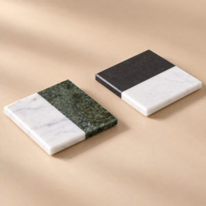 Marble Floral Urli — 9 in