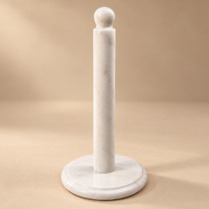 Marble Designer Candle Holder — 9 × 12 cm, pair